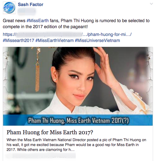 Thuc hu thong tin Pham Huong thi Hoa hau Trai Dat 2017